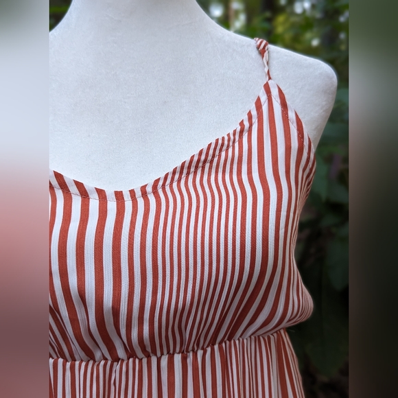 Hayden Striped Ruffle Tier Maxi Dress SZ S - Picture 10 of 12